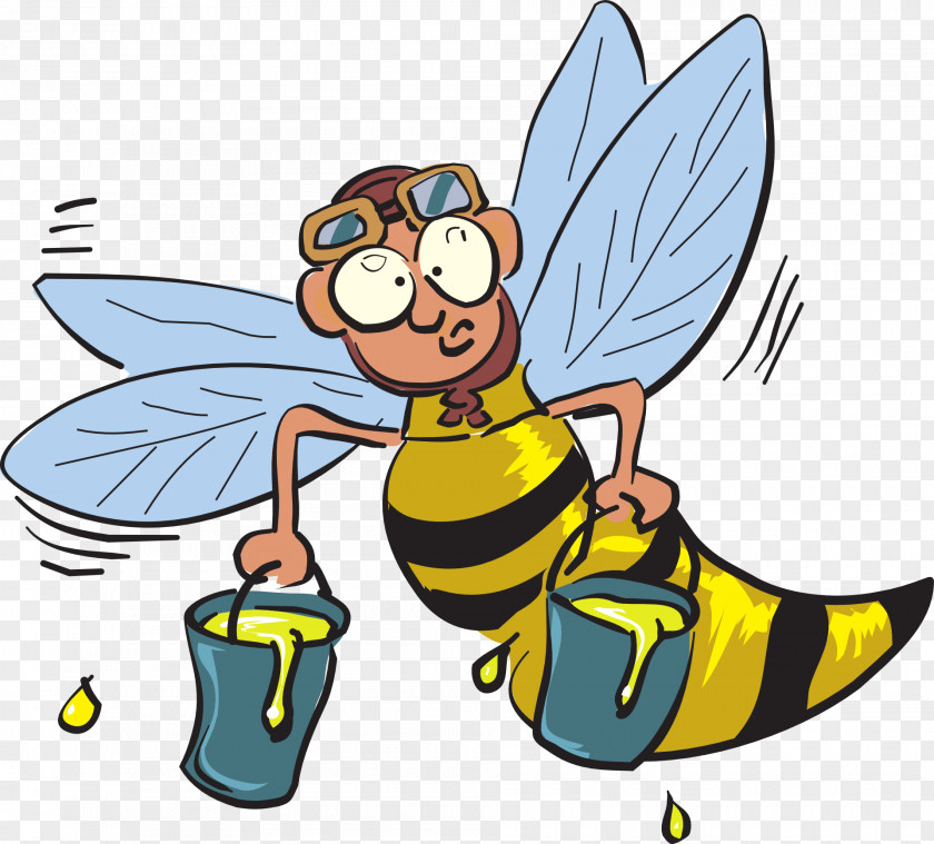 Bee Honey Cleaning PNG