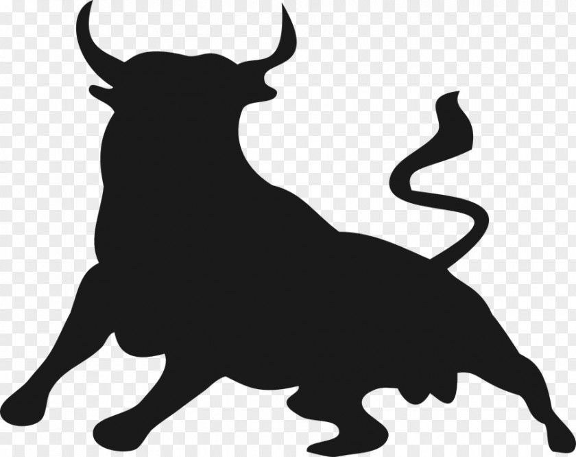 Bullfighting Silhouette Spanish Fighting Bull Clip Art PNG