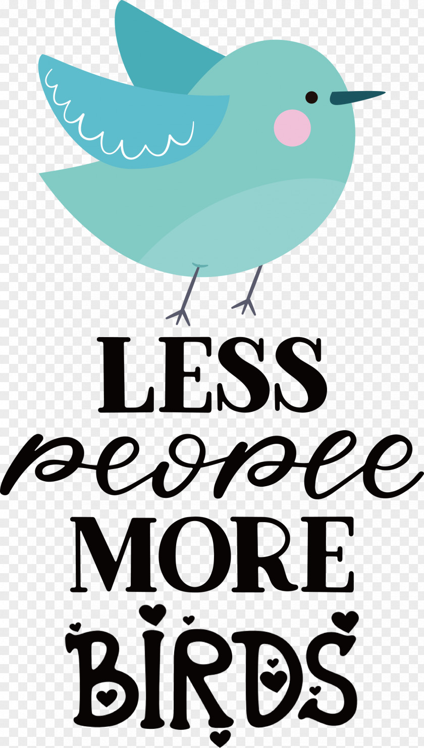 Less People More Birds PNG