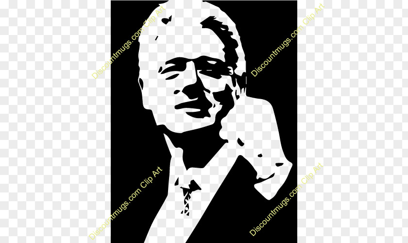 Bill Clinton Black And White Monochrome Photography Graphic Design PNG