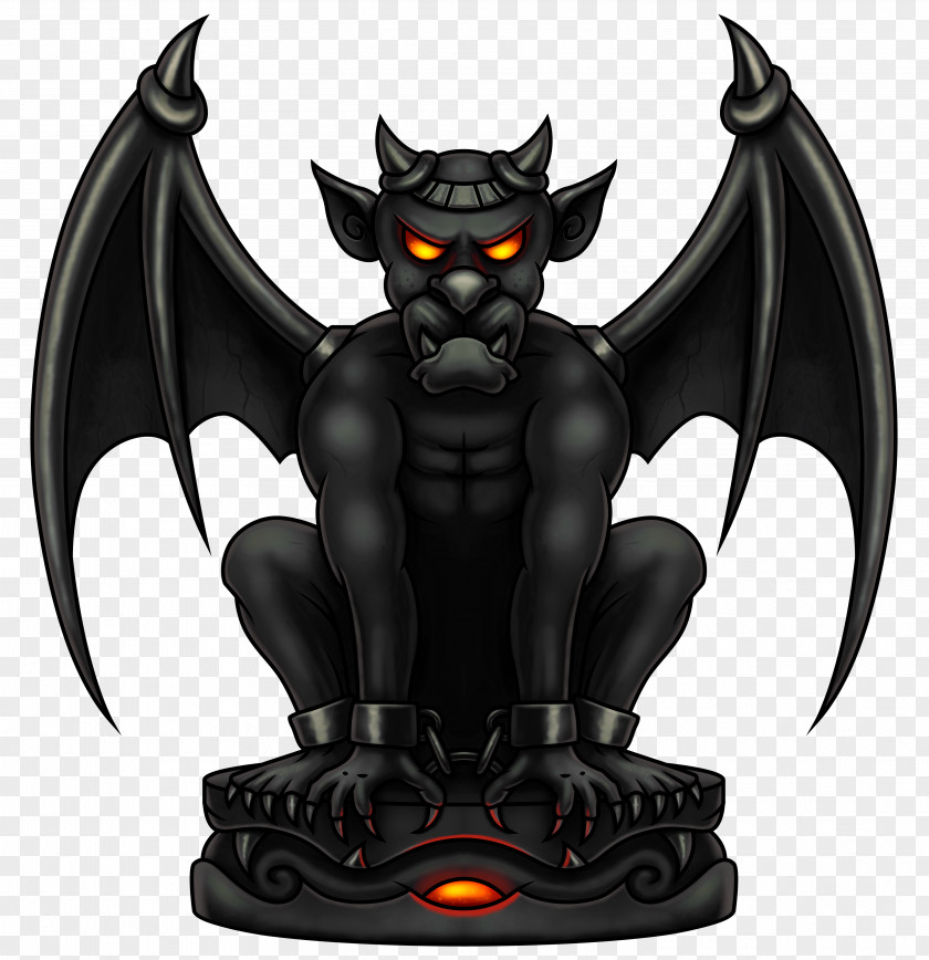 Black Gargoyle Clipart Image Goliath Clip Art PNG