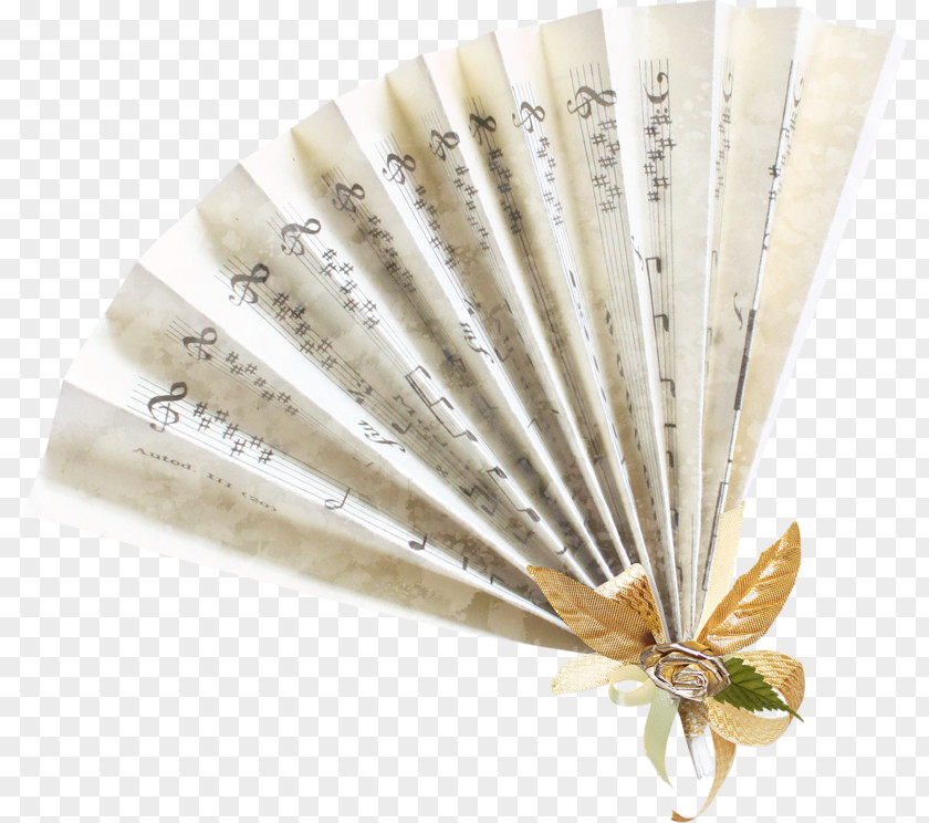 Musical Note Hand Fan PNG