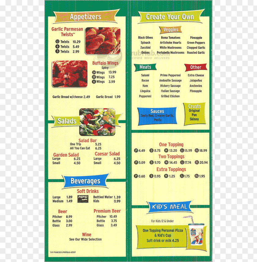 Pizza Round Table Menu Delivery Food PNG