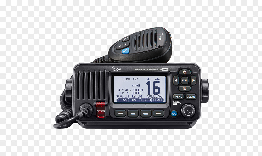 Radio Marine VHF Digital Selective Calling Icom Incorporated Very High Frequency Transceiver PNG