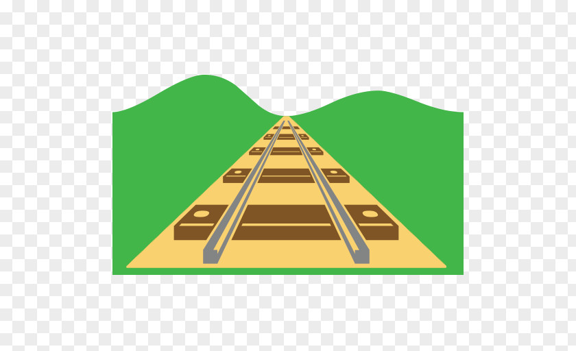Rail Track Transport Train Emoji PNG