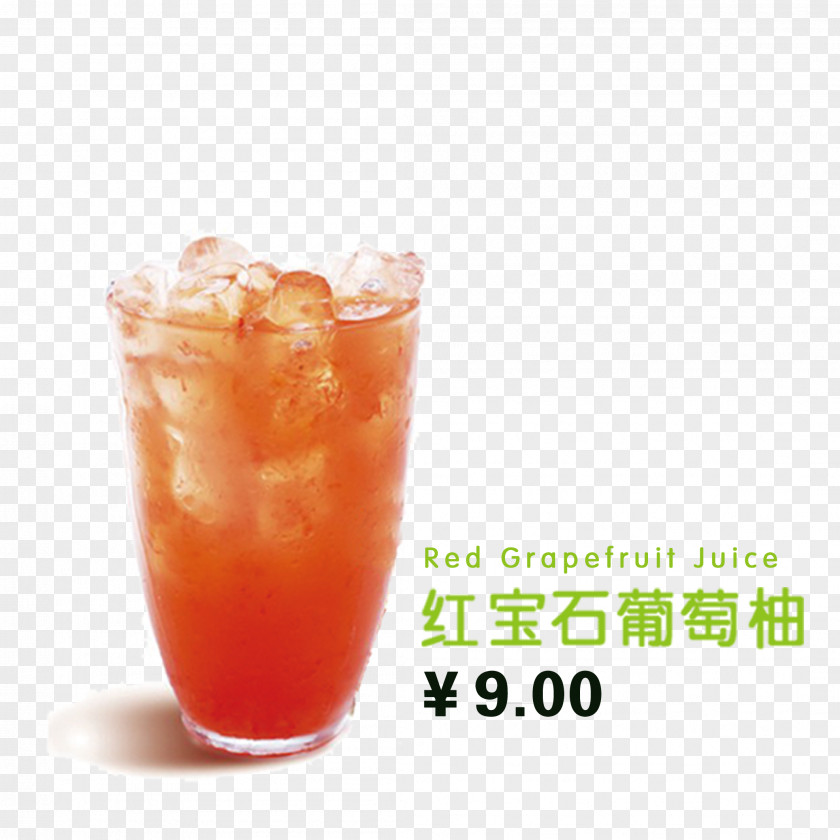 Ruby Grapefruit Bay Breeze Sea Orange Drink Tea PNG
