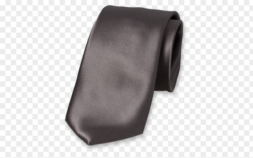 Satin Necktie Polyester Anthracite Einstecktuch PNG