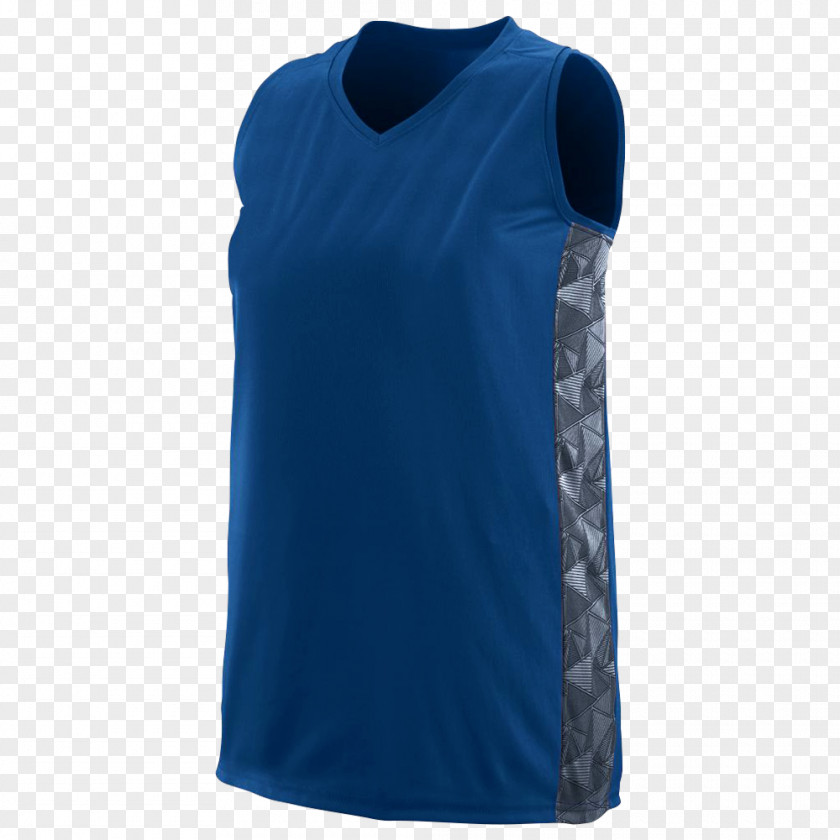 Shirt Cobalt Blue Sleeveless Gilets PNG