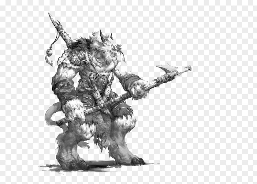 Black And White Sketch Monster God Of War Ultima Online: The Second Age Counter-Strike: Source Sun Wukong Journey To West PNG
