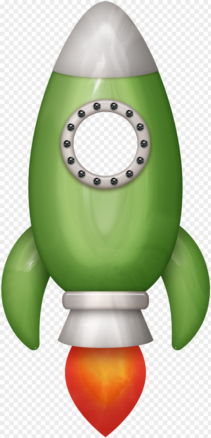 Green Creative Cartoon Rocket Space Clip Art PNG