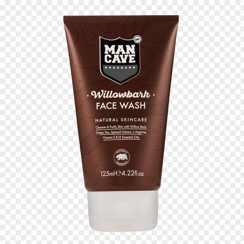 Willow Bark Cleanser Man Cave Cosmetics Shower Gel Moisturizer PNG