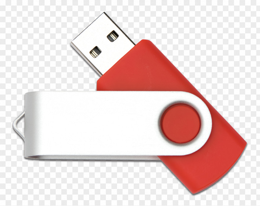 Computer Data Storage Component Usb Flash Drive Device Red Technology Electronic PNG