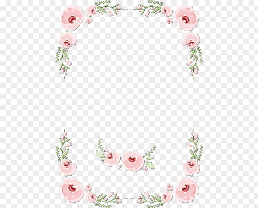 Floral Design Plant Picture Frame PNG