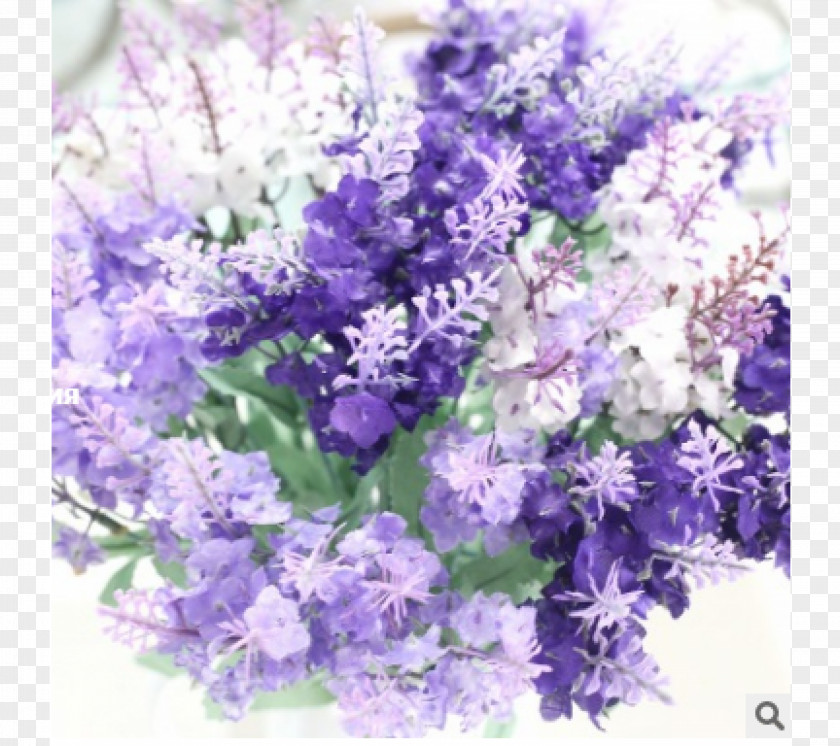 Lavender English Artificial Flower Bouquet Cut Flowers PNG
