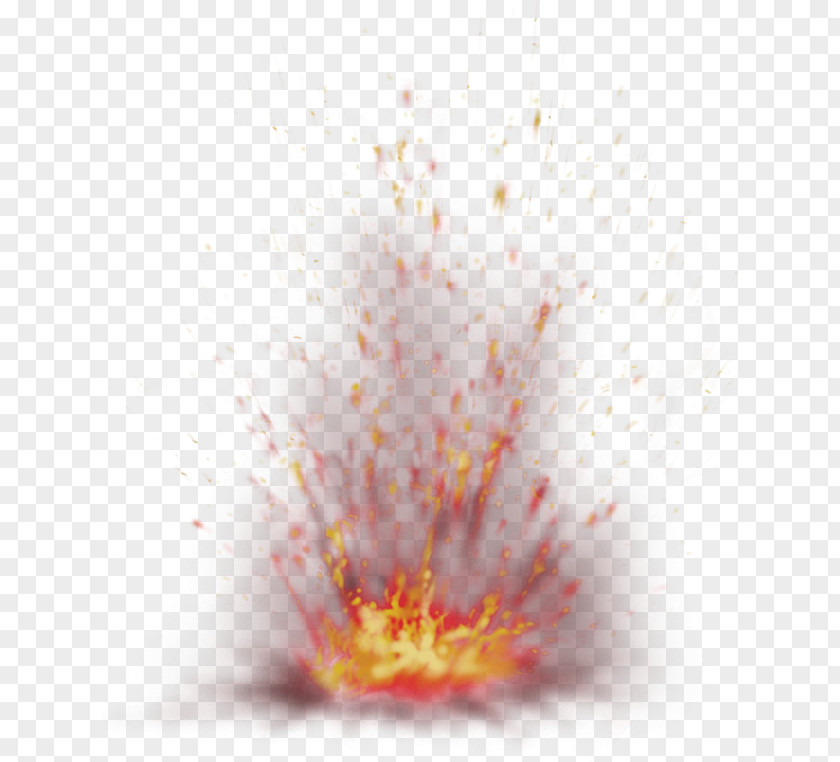 Red Fresh Flame Effect Element Light Fire Explosion PNG