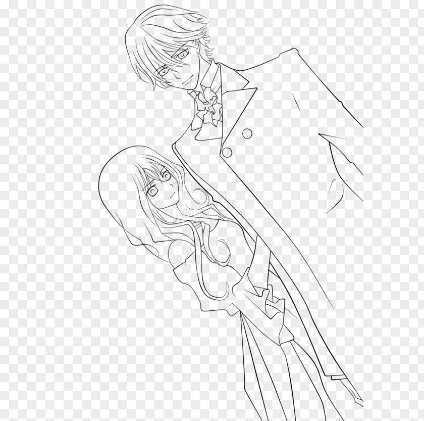 Vampire Kaname Kuran Line Art Knight Coloring Book Sketch PNG