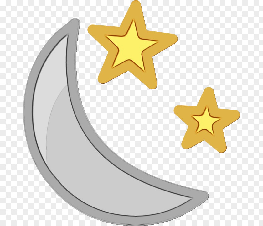 Crescent Star Emoji PNG
