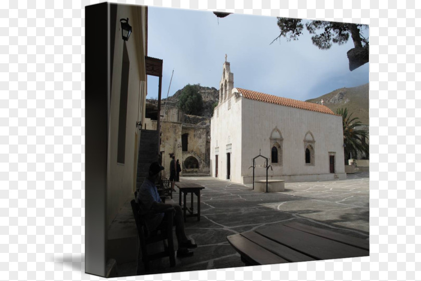 Crete Preveli Facade Roof Post Cards PNG