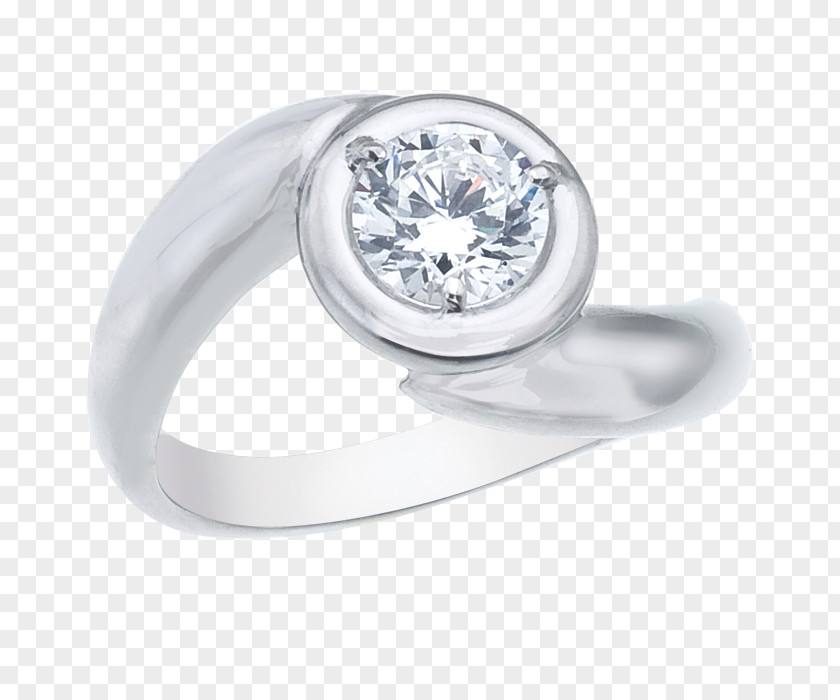 Round Bezel Engagement Ring Jewellery Wedding Gemstone PNG