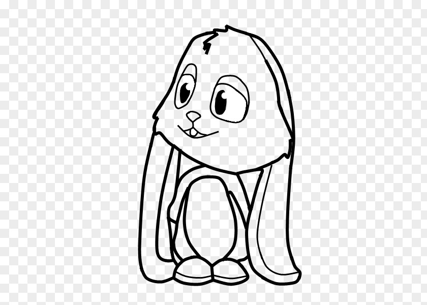 Cartoon Bunny Line Domestic Rabbit My First European Clip Art PNG