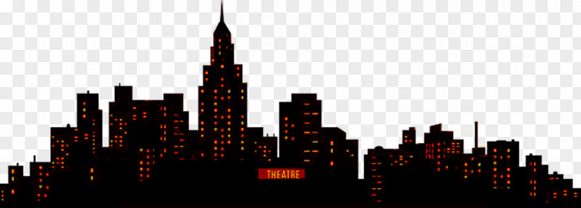 City Skyline Theater District Broadway Theatre PNG