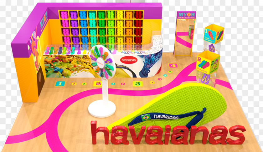 Havaianas Pop-up Retail Ad Shopping Centre Sandton PNG