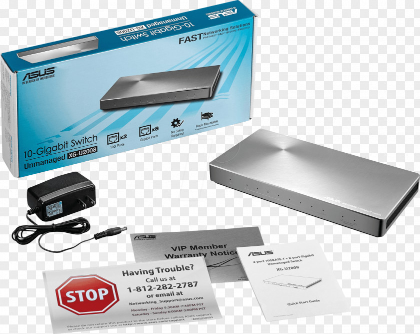 10 Gigabit Ethernet Network Switch PNG