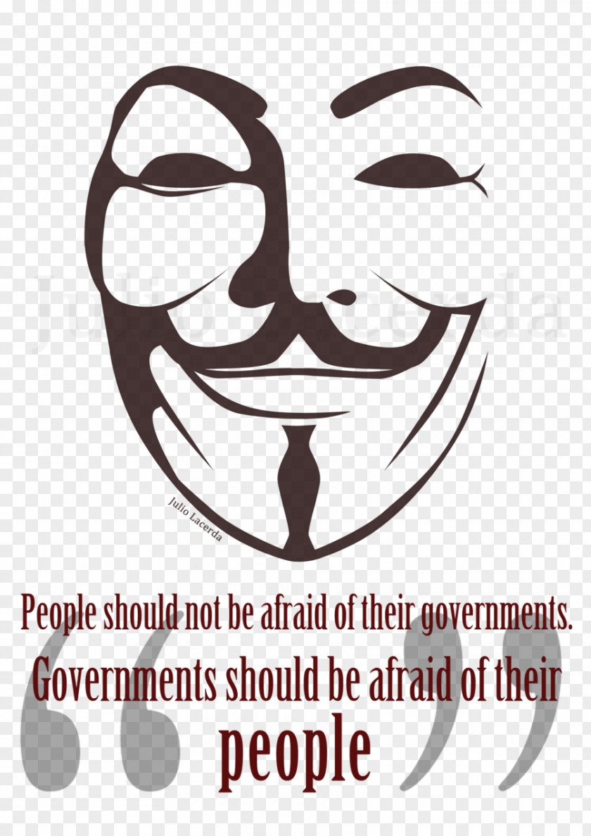 Anonymous Mask V For Vendetta Guy Fawkes Stencil PNG