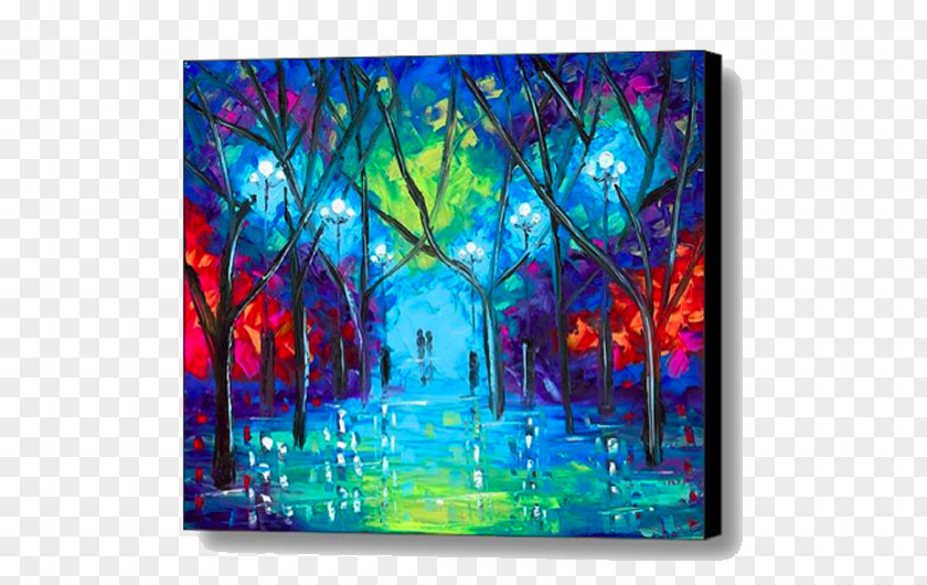 Canvas Print Acrylic Paint Painting Art PNG