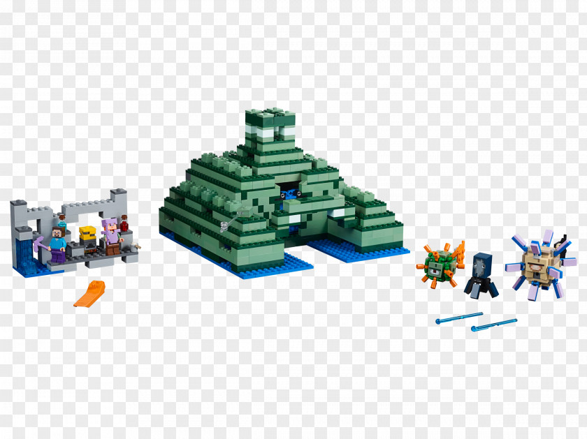 Lego Minecraft Minifigure LEGO 21136 The Ocean Monument PNG
