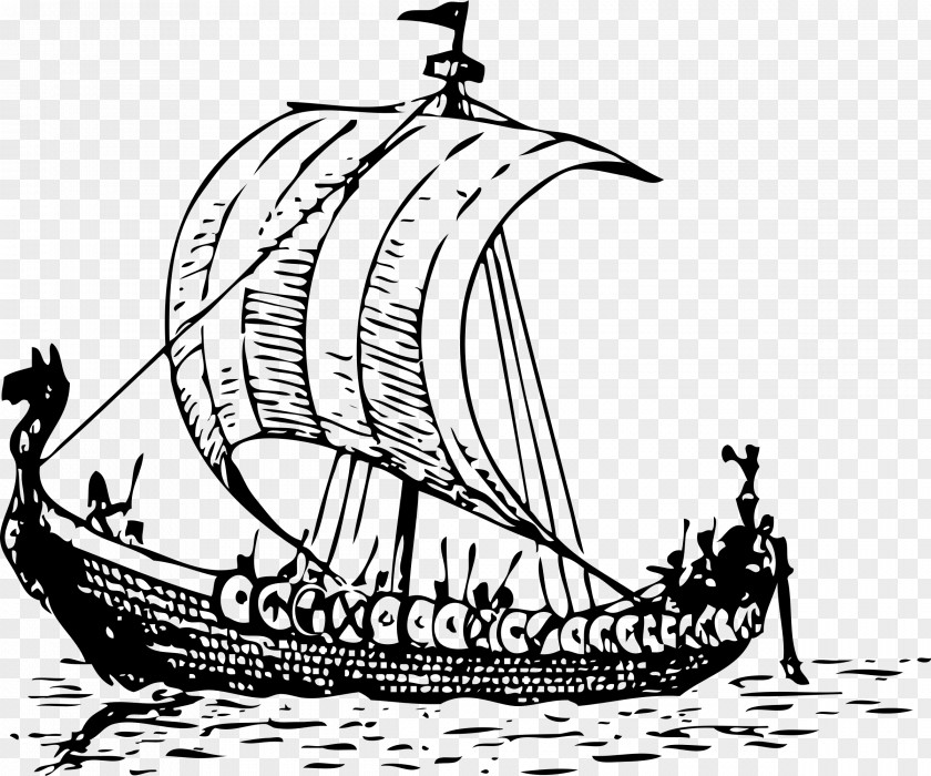 Norwegian Draw Gotha Canal Clip Art Vector Graphics Viking Ships Vikings PNG