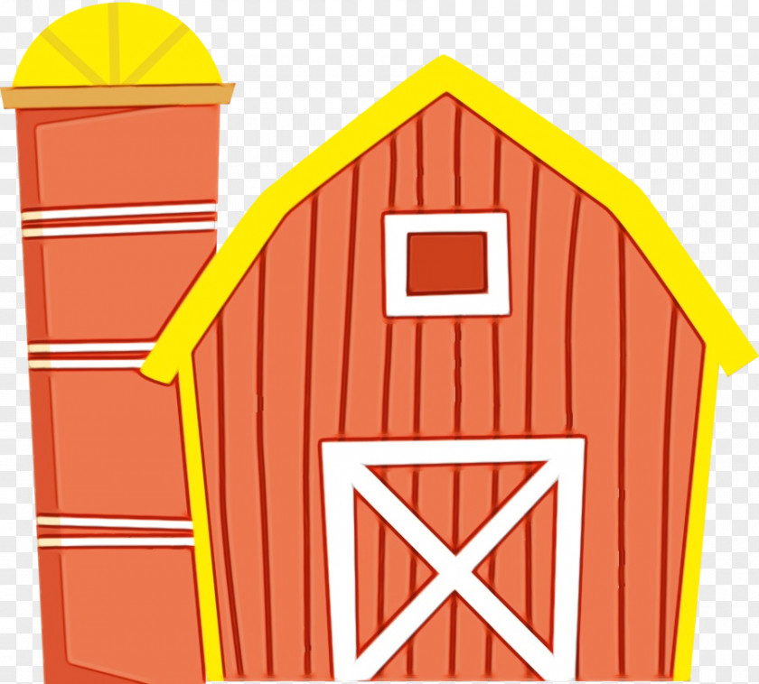 Playhouse Barn Clip Art Shed Line House PNG
