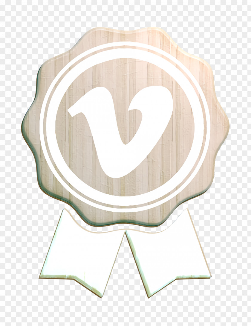 Heart Beige Vimeo Icon PNG