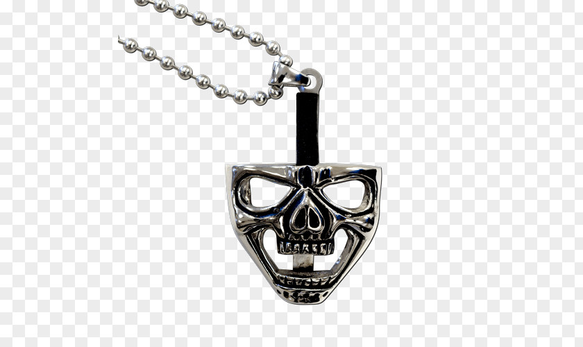 Skull Rock Locket Option Jewellery Necklace Chain PNG