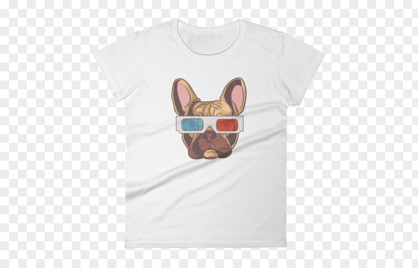 T-shirt French Bulldog Glasses Snout PNG