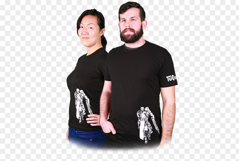 Tshirt Black M T-shirt Shoulder Sleeve Product PNG