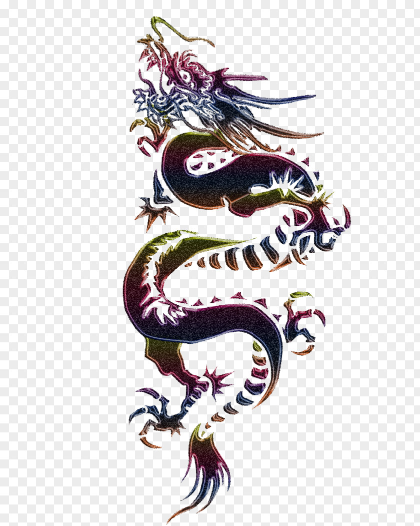 New Year Dragon Chinese Illustration Image PNG