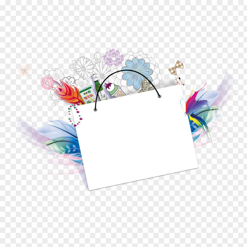 White Gift Bags Poster Download PNG