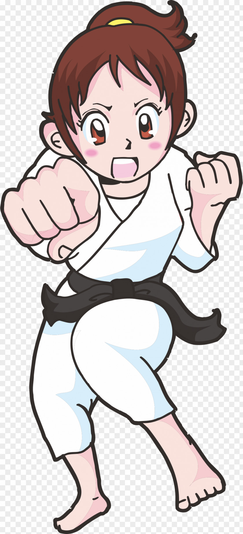 Woman Karate Martial Arts Clip Art PNG