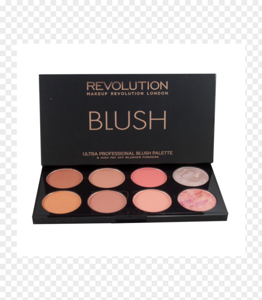 Face Powder Eye Shadow Cosmetics Rouge Makeup Revolution Blush Palette PNG
