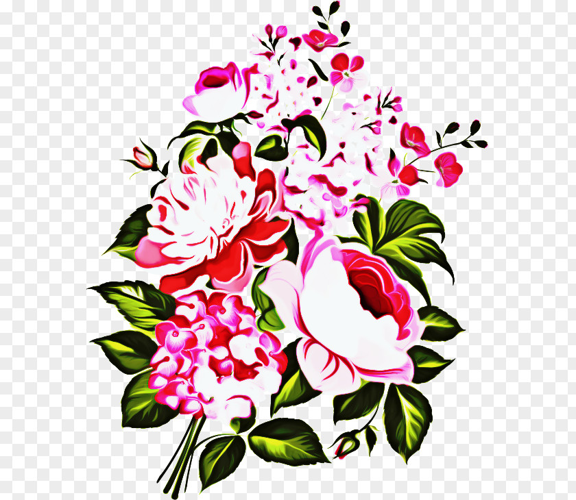Floristry Magenta Pink Flowers Background PNG