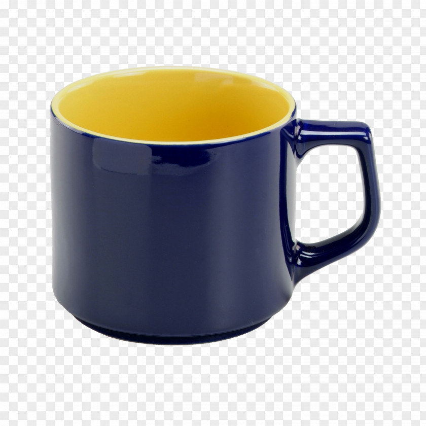 Mug Coffee Cup Ceramic Cobalt Blue PNG