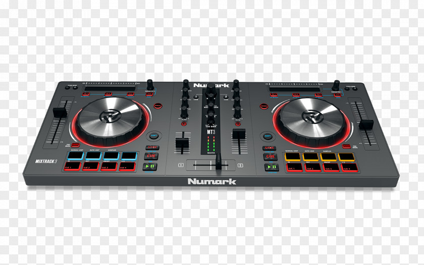 Numark Turntables Mixtrack 3 DJ Controller Virtual Pro III Disc Jockey PNG