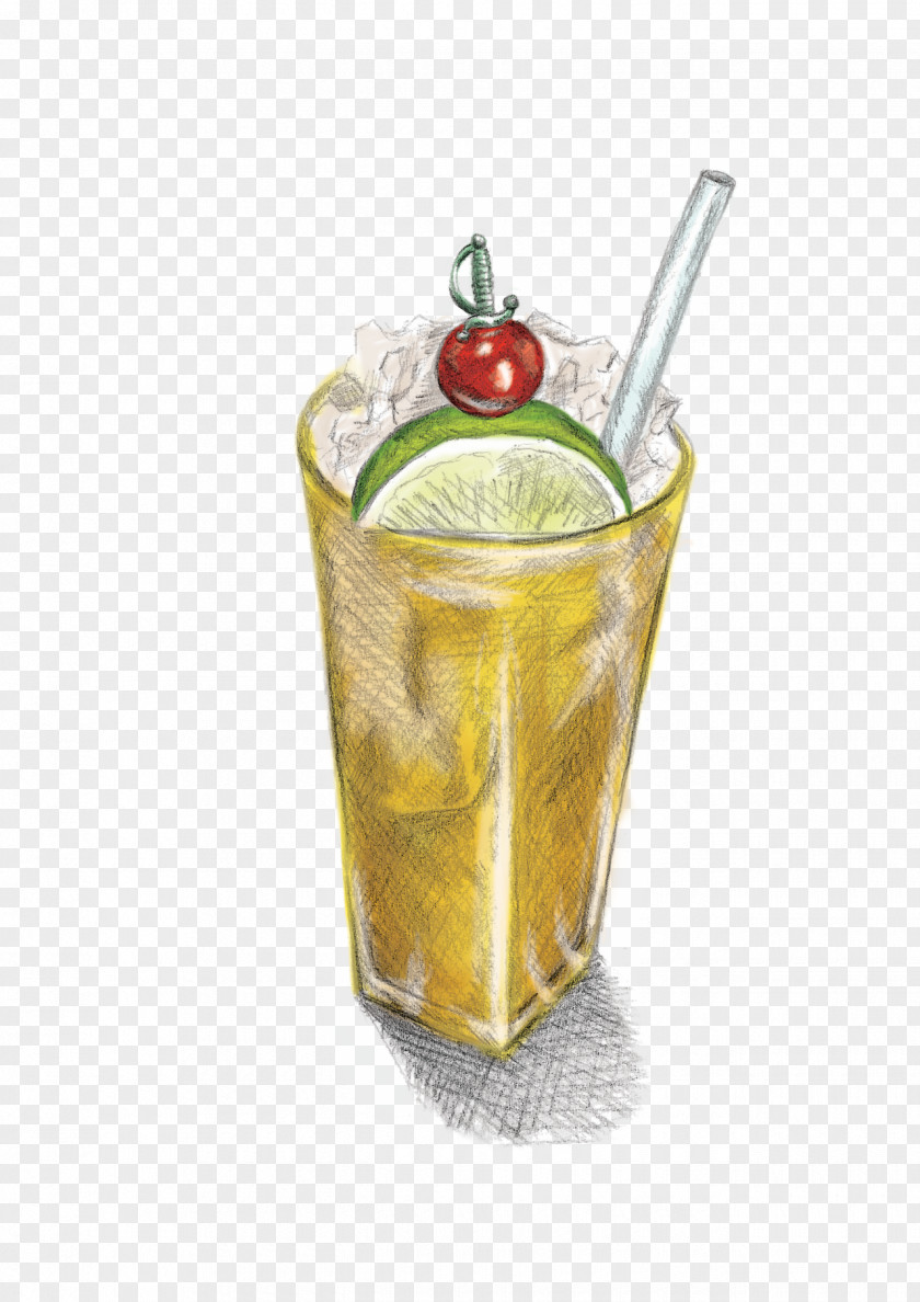 Punch Effect Cocktail Garnish Rum And Coke Non-alcoholic Drink PNG