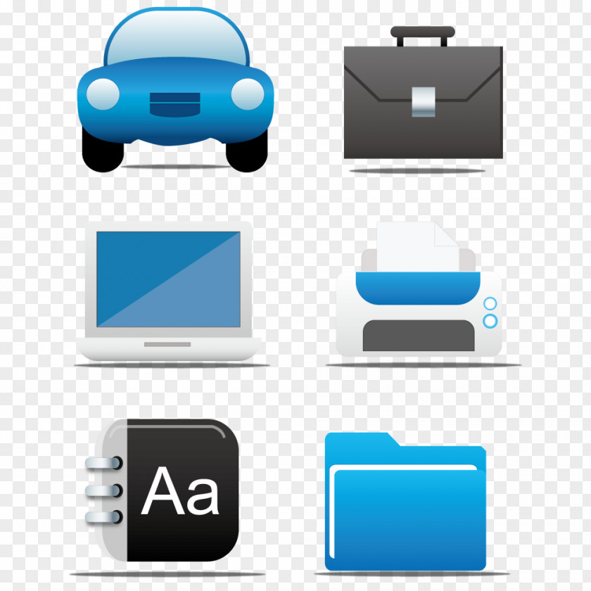 Vector Traffic Office Tools Video Card Icon PNG