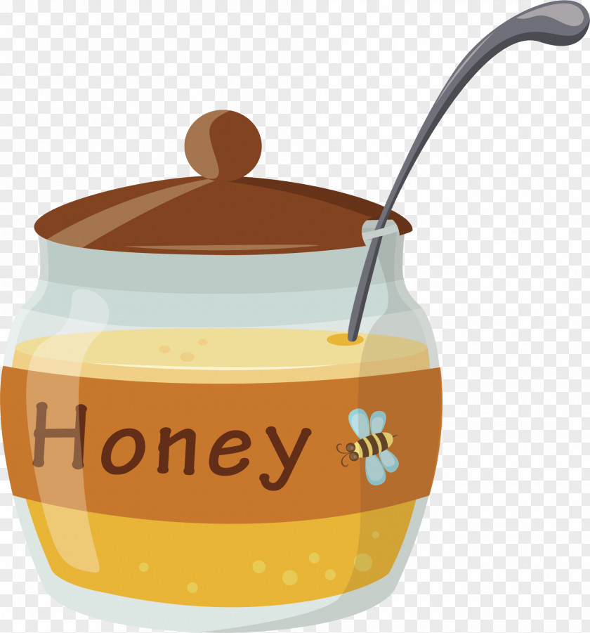 Vector Jar Honey Adobe Illustrator Cartoon PNG