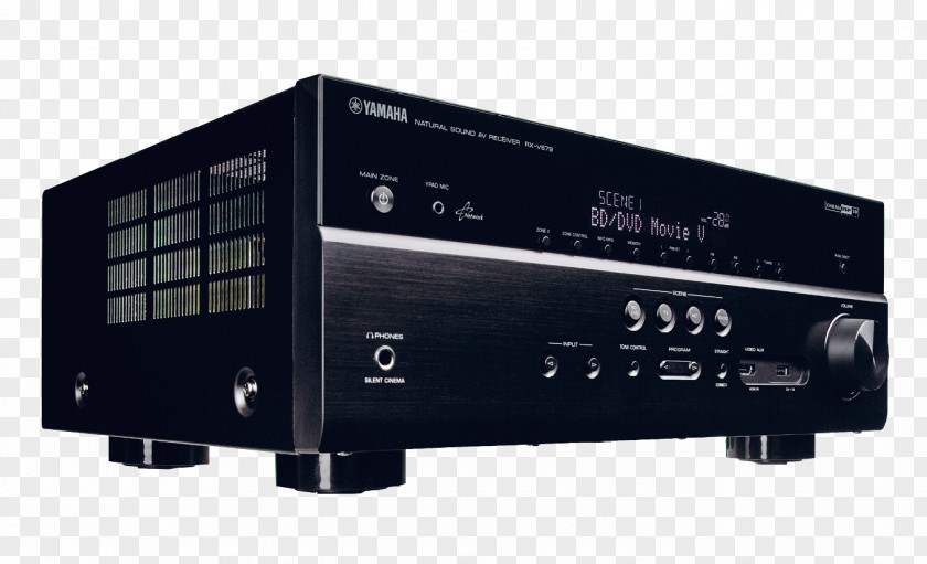 Yamaha Electronics AV Receiver Home Theater Systems Radio Audio Signal PNG