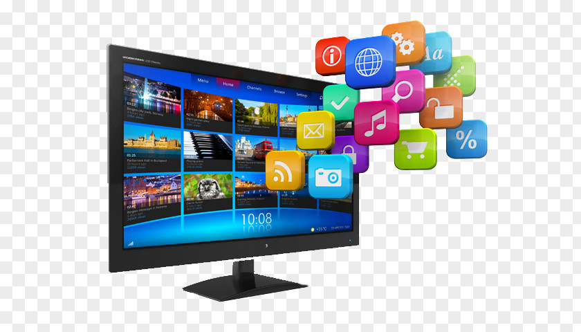 Digital Screen Television Hybrid Broadcast Broadband TV Smart 4K Resolution Set-top Box PNG