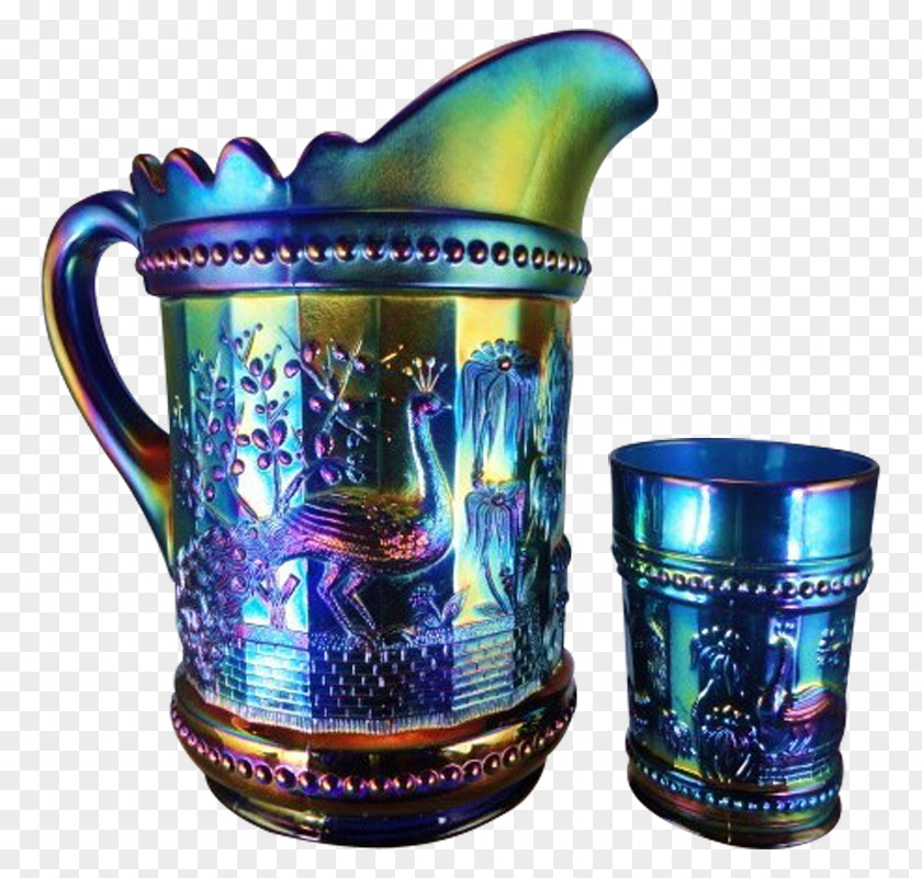 Mug Carnival Glass Pitcher Fenton Art Company PNG