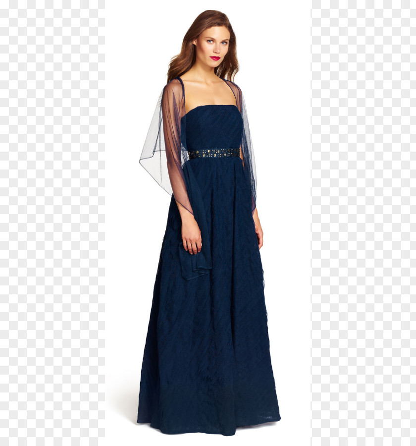 Navy Blue Wedding Cocktail Dress Gown Formal Wear Bridesmaid PNG